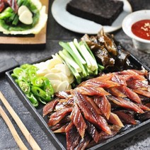 포항 구룡포 손질 과메기 야채 세트 통영 생굴무침, 구룡포 손질 과메기 5미