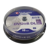 버바팀 Verbatim CD-R / DVD-R / RW / DL / 700MB 4.7GB 8.5GB 25GB 50GB 블루레이, DVD DL 8.5GB 10p CAKE  8X