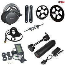 Bafang 모터 BBS01 36V 500W 중반 드라이브 8fun 전기 자전거 엔진 변환 키트 15Ah 리튬 배터리, 1개