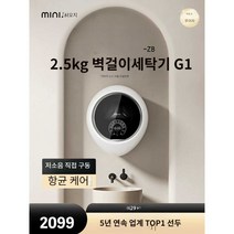 벽걸이 세탁기 원룸 3kg 가격 3KG 미니 소형 속옷, 펄 화이트