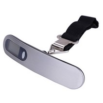 욜케이유 손 저울 여행 가방 무게 측정기 전자 캐리어, 그레이