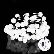 탄탄 LED 100구 AC220V 연결 크리스마스 앵두전구 (1개) + 점멸잭 (1개) 세트, 흑선/백색