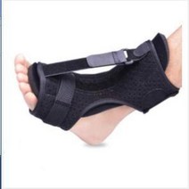 발목보조기 족하수보조기 발목골절 아킬레스 발목 관절 보조기 압축 발 드롭 정형용 내반 정형기 발바닥 근막 재활 고정 받침대 양말 조절 가능 지원 1 개, 1.Black