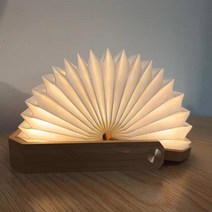 거실 침대 협탁 접이식 목재 테이블 램프 무선 책상 Led 종이 랜턴 휴대용 생일 선물 공부 옆 캠프, M, 03 Black Mahogany Wood