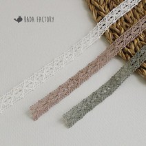 바다팩토리 블루밍 코튼 컬러 토션 레이스, 카키
