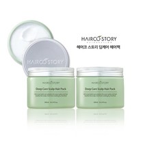 헤어코스토리 아보카도 단백질 극손상 헤어팩 300ml 2개세트, 헤어팩2개+샴푸브러쉬2개