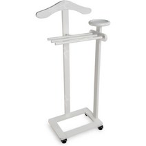 ARREDAMENTI ITALIA 원목 침실용 옷걸이(신발 의류 걸이) 침실용 발레단 ANTIMO 목재 - 색상: 체리 목재 AR-It il Cuore del Legno, 하얀색