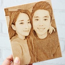 우드포토 주문제작 팝아트 초상화 부모님생신 선물 기념일선물 센스있는 사진인화 그림 액자