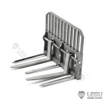 스키로더 Lesu 114 rc 유압 스키드 스티어 로더 bobcat a0008 b0008 원격 제어 차량 모델 자동차 용 금속 포크, 없음
