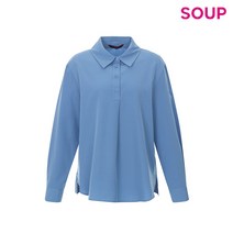 [SOUP] SOUP 베이직 셔츠 칼라 블라우스 (SZ9LS31)