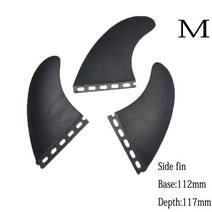 서핑보드 여러 크기 Fut-3-Fin 통관 S M 대형 서핑 보드 핀 트라이 세트 액세서리 Carbonfiber 지느러미, [14] BLACK-M