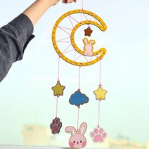 민화 드림캐쳐 밤과꿈 모빌만들기 (6종) DIY 스트링아트 벽걸이장식 가랜드 감성인테리어, 민화 밤과꿈 모빌만들기_어린왕자