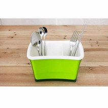 한솔피에스 에코 사각 수저통 수저수납함 수저 수저보관 수저집, 색상:그린, 단품