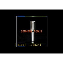 1조각 1/2*3/4 더블 플루트 스트레이트 비트 cnc 라우터 커팅 엔드밀 선반 도구 목공 기계, 한개옵션0