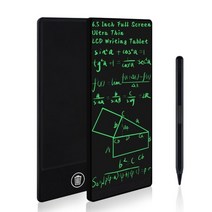 6.5인치 미니 드로잉 보드 태블릿 전자 그래피티 패드 LCD 필기 그래픽 디지털 패널, 중국, 검은색