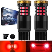 미국발송 NATGIC 레드 7440 LED 전구 Canbus 오류 없는 후진등 브레이크 조명 전구 W21W T20 7441 7440NA 후면 미등 백업 라이트 하이퍼 플래시 없음, 7440 T20 W21W