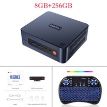 Beelink-U59 PRO 윈도우즈 11 M.2 SATA SSD 2.9Ghz BT 4.0 와이파이 5 미니 PC 인텔 셀러론 N5105 프로세서 8GB 256GB pc 게이머, [02] AU, [03] 8GB 256GB I8