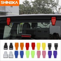 랭글러호환 jeep wrangler 튜닝부품 Shineka 자동차 후면 앞 유리 힌지 장식 커버 트림 스티커 지프 jl 액세서리, 탄소 섬유