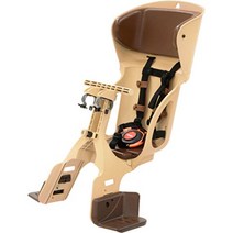 OGK 자전거 유아안장 프론트 베이비시트 FBC-015DX 목받침포함, 연브라운