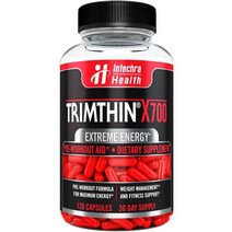 TRIMTHIN X700 트림씬 식욕 조절 에너지 미국에서 제조된 열 다이어트 120캡슐