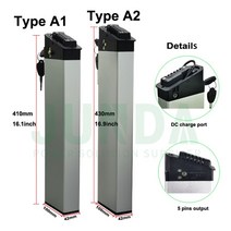 접이식 전기 자전거 배터리 48v 10.4ah 삼성 호환 셀 36v 내장, 07 36v12.8ah Type A1