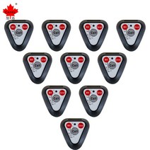 카페진동벨 CATEL CTT194 무선 호출 시스템 버튼 송신기 페이징 호출기 레스토랑 호텔 카페 웨이터 서비스 벨 버저, 3 키 블랙