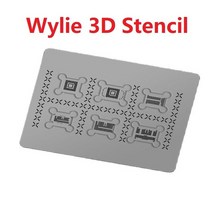 용접 용품 Amaoe BGA 스텐실 EMMC UFS 플래시 Nand Reballing 221 169 254 메모리 칩 지원 Macbook A1370 A, 08 Wylie  3d