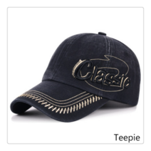 티피/Teepie 최신 유행의 새로운 봄과 가을 남성 야구 모자 복고풍 문자 입체 자수 태양 모자 한국어 버전