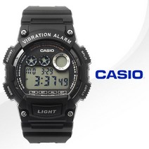 [CASIO] 카시오 남자 남성 손목시계 군인 군대 전자시계 진동알람 방수시계 W-735H-1A