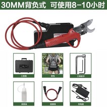 전지가위 전정가위 가지치기 조경 나무 열매따기 원예 충전식 다목적가위 전동, 10.30MM백투백배터리모델은8-10시간동안사용할수있습