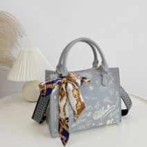 NICKKIM 닉킴 가죽 가방만들기 DIY 가죽공예 키트 토트백 크로스백 퀼트 가방 손바느질 패키지 집콕 취미 생활 선물, 그레이 02(FZ백)