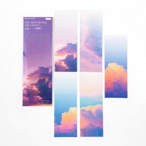 자연 식물 꽃 잎 시리즈 북마크 PVC 독서 책 마크 페이지 마커 문구 용품 카와이 5 개/세트, [13] N