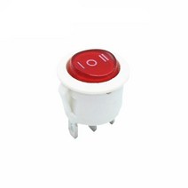 iOT 전등 스마트 스위치 라운드 로커 LED 조명 자동차 대시 보드 보트 밴 1 개 12V 24V / 6A 250V 10A 125V 2/3/4PIN 20MM, [08] 3Pin redlight ON-OFF, [08] 3Pin redlight ON-OFF