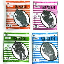 동광 깔깔이 블랙 미용장갑 염색장갑 라텍스장갑, 중 (M)