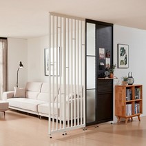 [레트로하우스] 틴우드 가벽 스트라이프 철제 파티션 400, 색상:블랙|높이:H2200