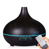 아로마 디퓨저 7색 라이트 원격 제어 가습기 초음파 550ml, 06-01_EU