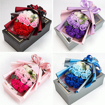 비누 꽃다발 졸업식 입학식 발렌타인데이 화이트데이 선물비누 꽃다발 졸업식 입학식 발렌타인데이 화이트, 02.카네이션비누꽃-레드