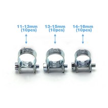 탁상바이스 미니 소형 목공 테이블 미니 클램프 연료 파이프 호스 클립 7mm-17mm 에어 워터 실리콘 옵션, 05 11-13mm