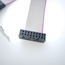 그래픽 카드 VGA 인터페이스 2.54mm FC-16P 16Pin 암-15Pin 호스트 케이스 브래킷 GPU 확장 케이블, 1개