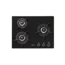 린나이 빌트인 가스쿡탑 3구 560X430 건전지 펄크리스탈 RBR-P3501D, 도시가스 - LNG