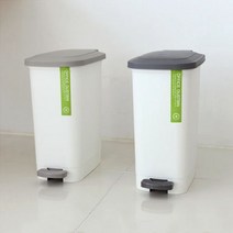 22.5x35x44cm 직사각 페달 휴지통 대 17L(색상랜덤), 랜덤, 상세페이지 참조
