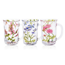 로얄베니스 야생화 유리컵 대 3p, 혼합, 1개