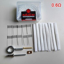 DIY 도구 재건 키트 메쉬 코일 저항 와이어 0.6ohm 0.13ohm RPM 2 히터 코어용 1 세트, 12 As Pictures Shown