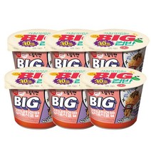 침착맨 간편도시락 아침식사 즉석밥 자취생컵밥 편의점컵밥 점심대용 햇반컵반 BIG김치날치알밥 263G, 1세트 6개