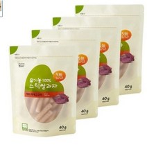 그린원푸드 유기농 과자 스틱 40g, 백미자색고구마, 4개