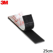 3M 3M 찍찍이 양면 후크 테이프 듀얼락 SJ-3550 탈부착 테이프 25mm x 25cm BG+6471EA