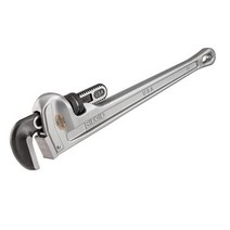RIDGID 31105 모델 824 알루미늄 스트레이트 파이프 렌치 61cm24인치 배관 렌치 회색, Wrench