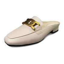 마마슈 SL60카라 여성 가죽 뮬슬리퍼 블로퍼 구두 메탈장식 사무실 회사 오피스