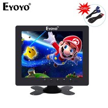 휴대용모니터 포터블모니터 Eyoyo-EM08C 8 인치 1024x768 휴대용 TV 모니터 VGA HDMI BNC USB C IPS 화면, 04 EU 플러그