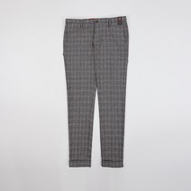 태터솔 체크 울 혼방 카프라 팬츠 PT186